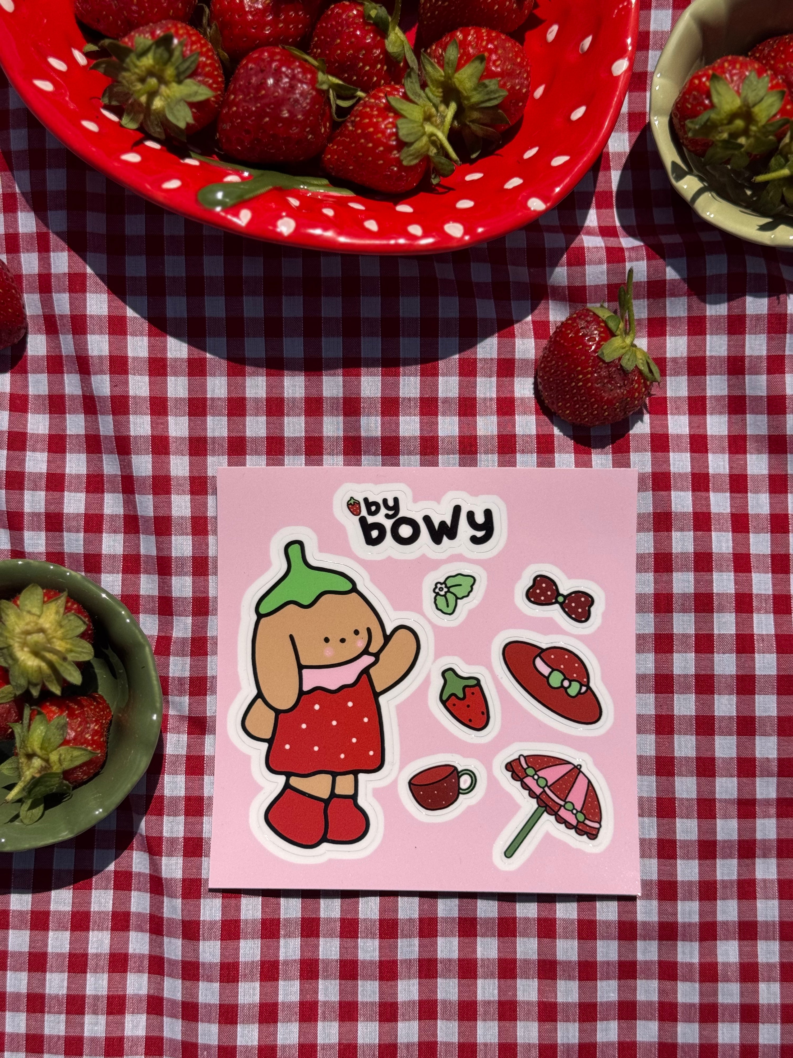 By Bowy Berry Sticker Sheet