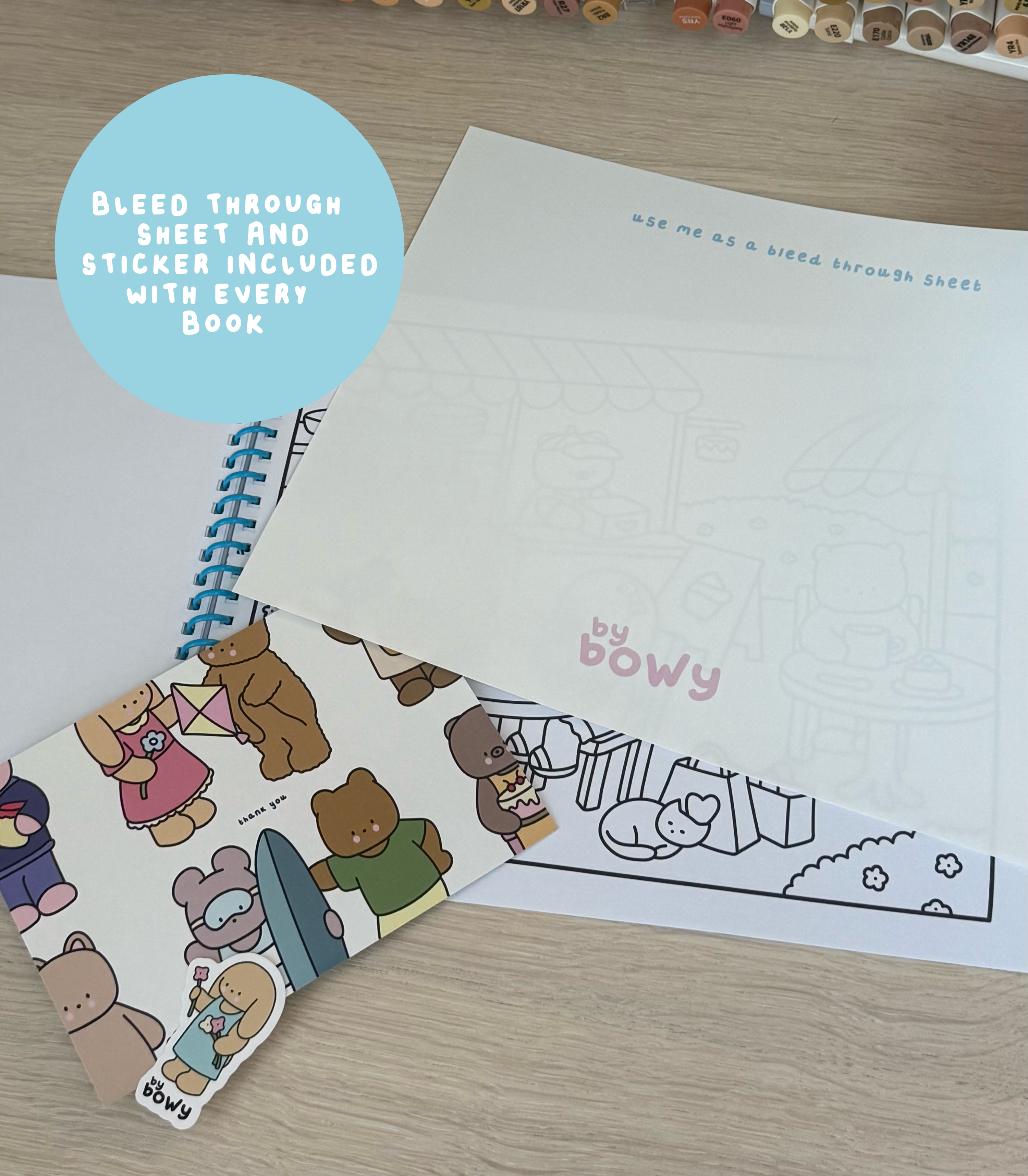By Bowy Second Edition Perfect Bound Colouring Book