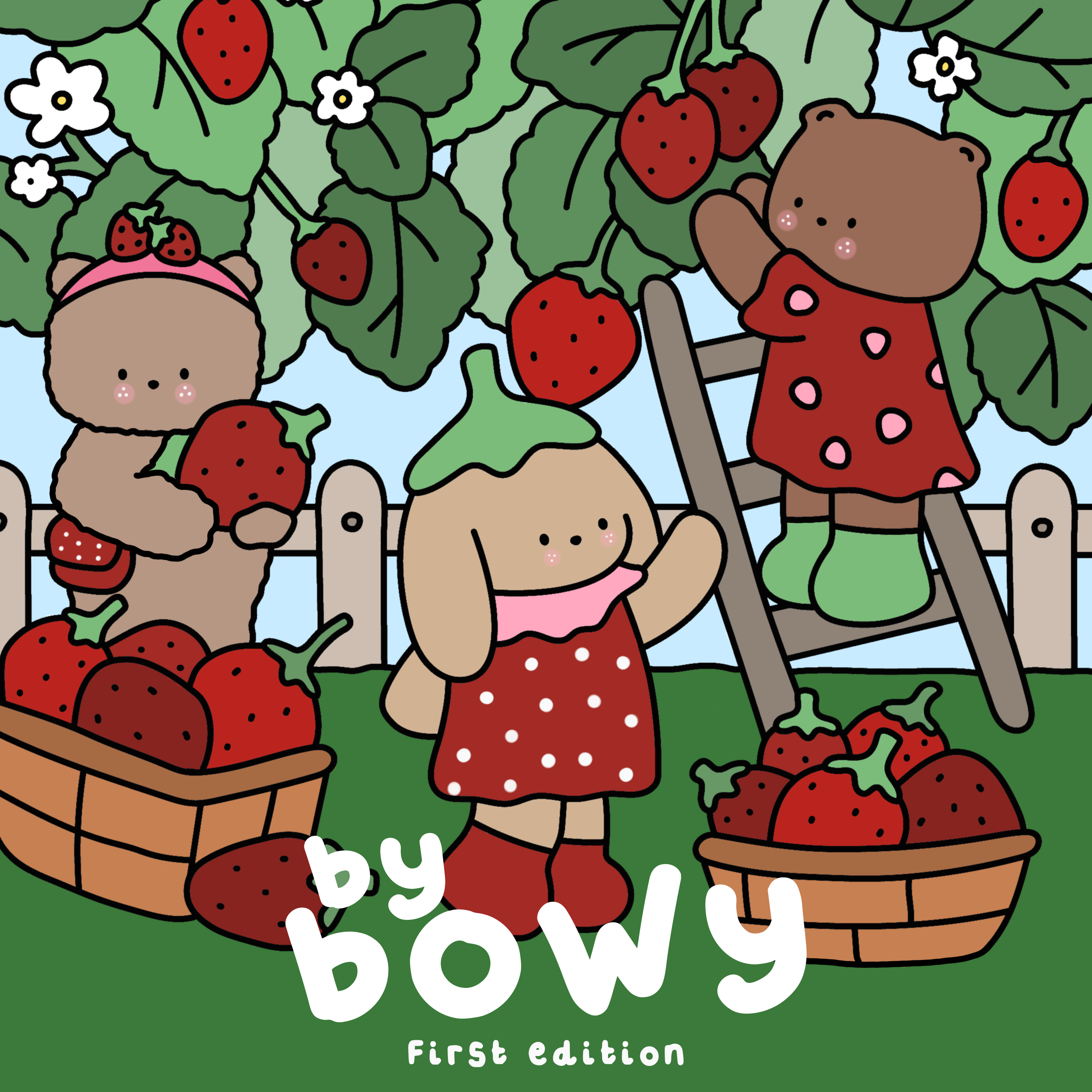 Digital Download By Bowy First Edition Colouring Book (20 pages)