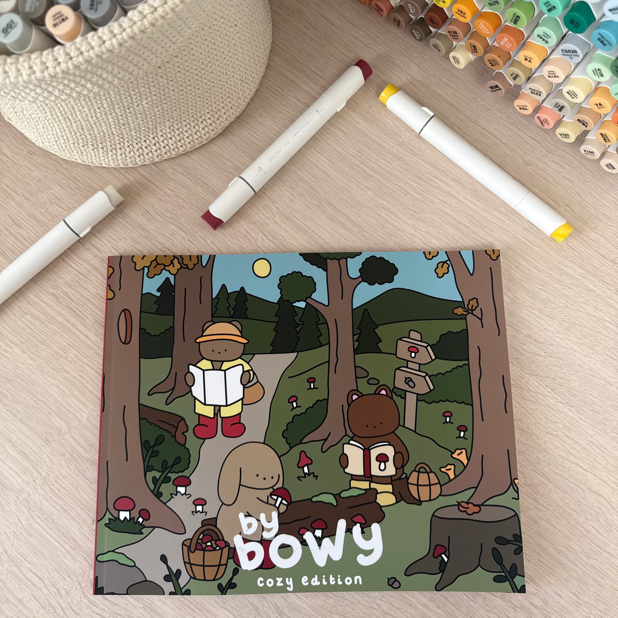 By Bowy Cozy Edition Perfect Bound Colouring Book