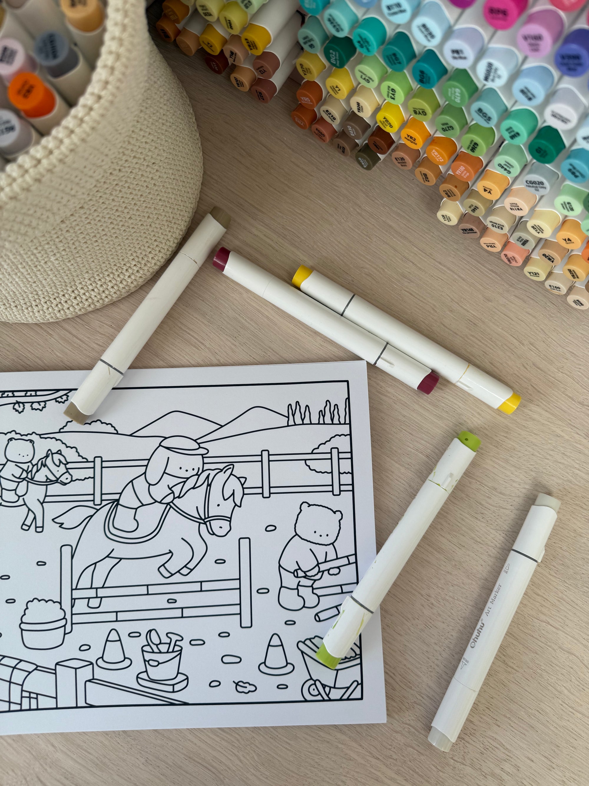 By Bowy Cozy Edition Perfect Bound Colouring Book