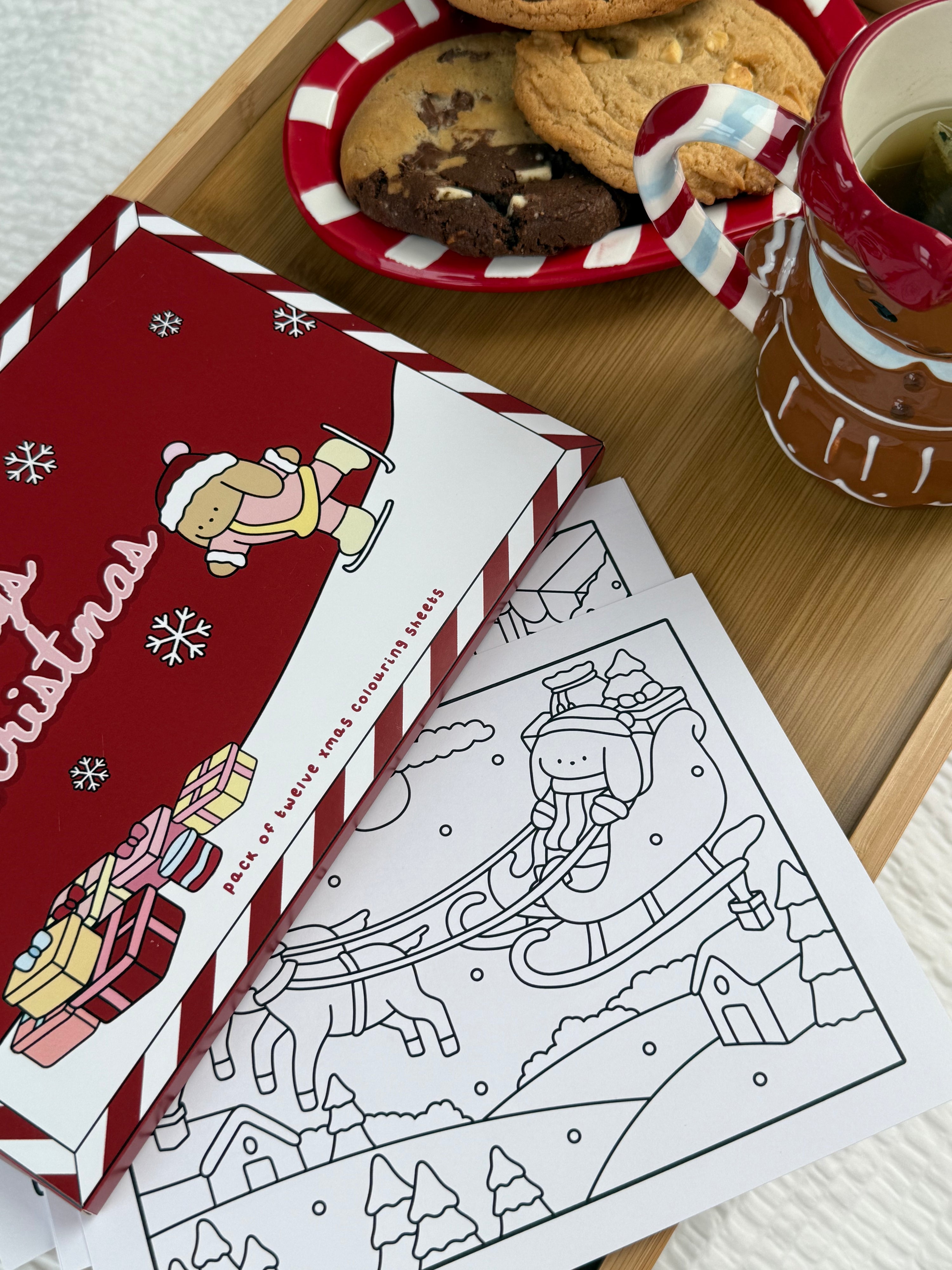 Bowy's 12 Days of Chritsmas Colouring Sheets