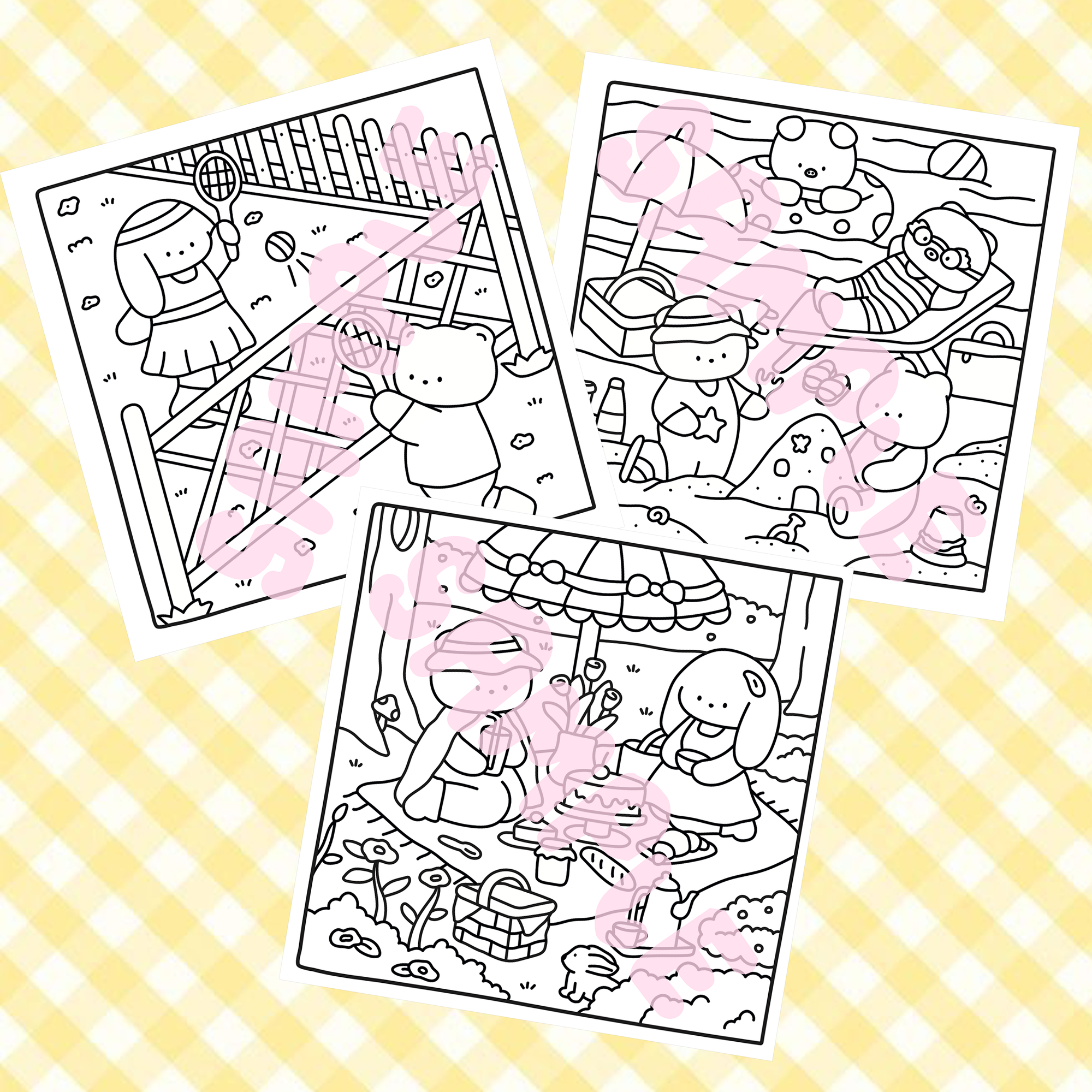 Digital Download Outdoor Adventures Colouring Page